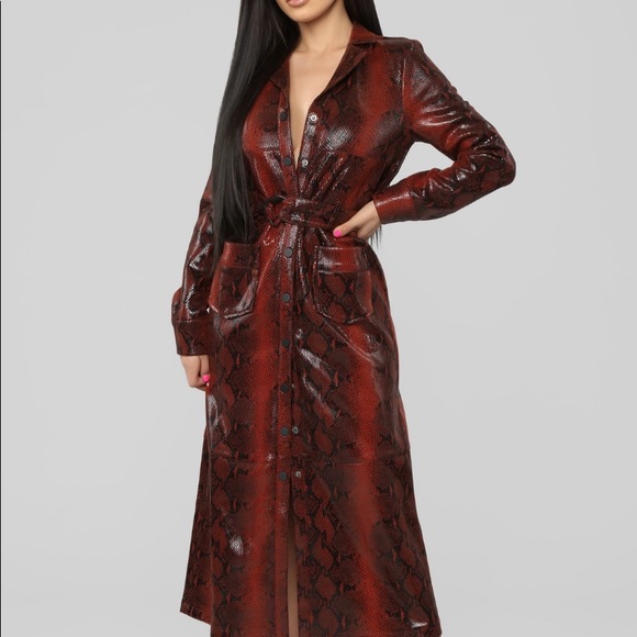 Fashion Nova Jackets & Blazers - Fashion nova Snakeprint dress
